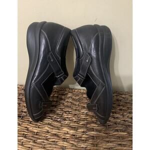 DUREA - BLACK CLOSED HEEL SANDAL Preppy Office Comfort Shoes 7.5